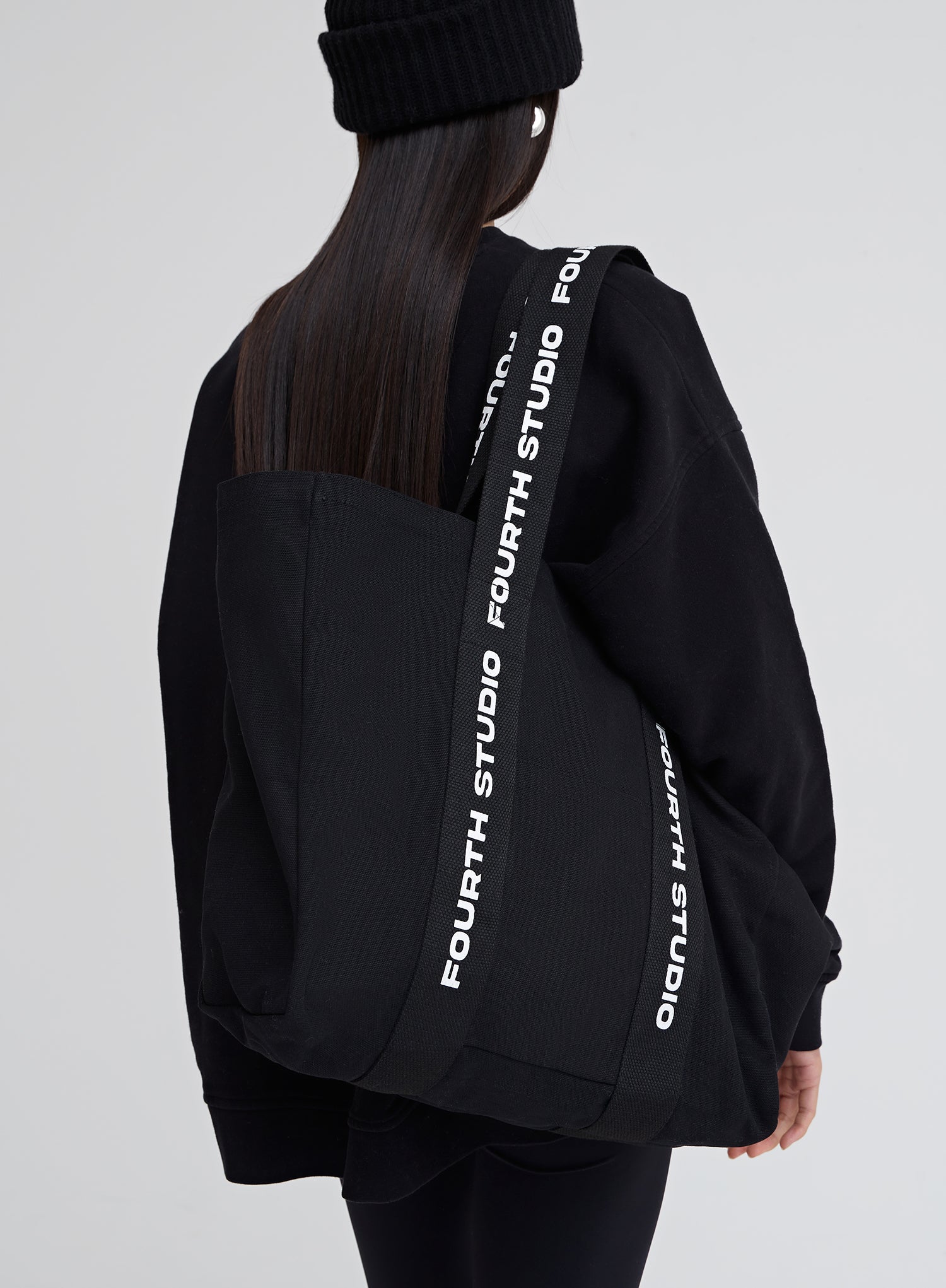 Black Fourth Studio Branded Strap Tote Bag